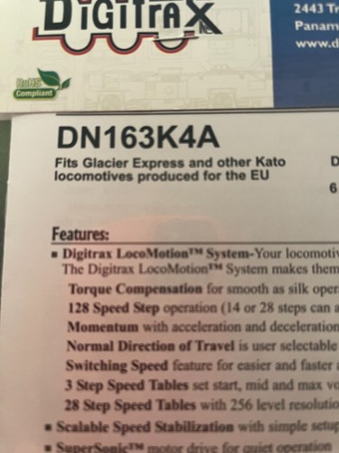 Digitrax dn163k4a scale - digitrax,