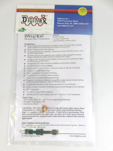 Digitrax dn147k1c scale - dn147k1c,