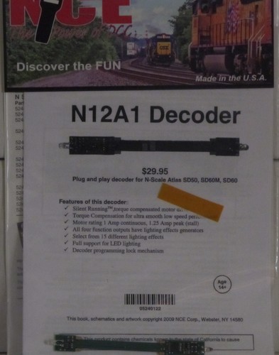 Nce scale 524 122 n12a1 - 524-122, dcc