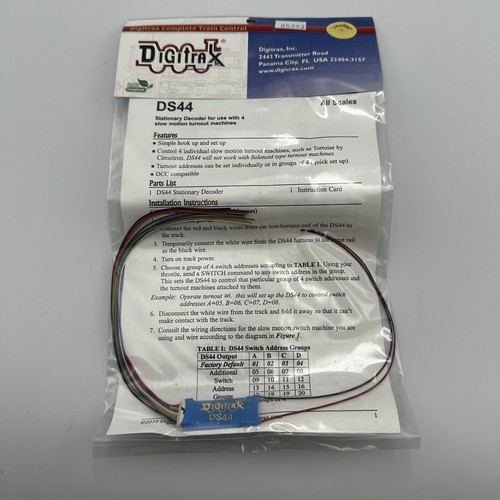 Digitrax ds44 stationary - stationary, dcc