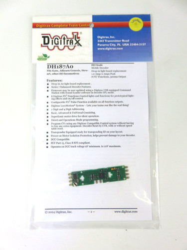 Digitrax dh187a0 scale - digitrax,