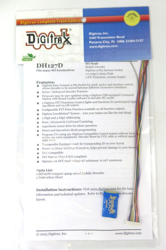 Digitrax dh127d scale - dh127d,