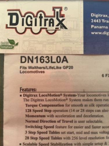 Digitrax dn163l0a n - , scale
