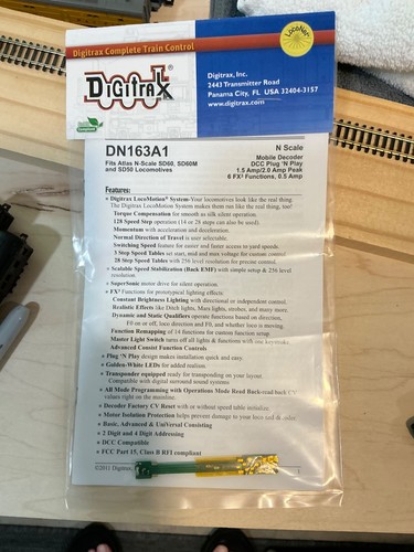 Digitrax dn163a1 decoder - digitrax,